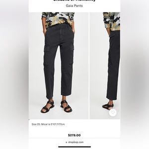 Citizens of Humanity Gaia Cargo Pant - Black